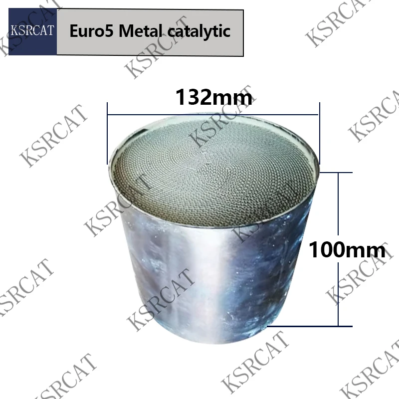 EURO 5 Motor Vehicle Catalytic Converter 132*100mm 400CPSI Universal Honeycomb Metal Matrix Three-way Catalyst Suitable FOR CARS