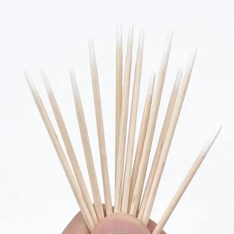 100/300pcs Double Head Cotton Swab Women Makeup Cotton Buds Tip For Medical Wood Sticks Nose Ears Cleaning Health Care Tools