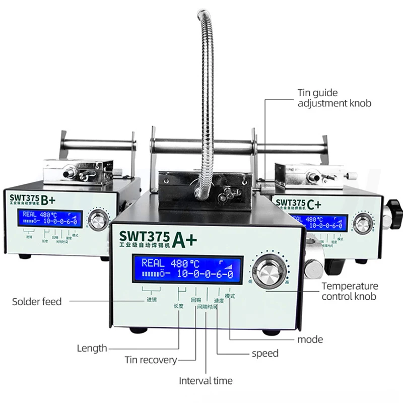 Imagem -04 - Máquina de Solda Automática a pé Operado Descarga de Estanho Ferro de Solda Elétrico Grau Industrial Inteligente Temperatur Constante