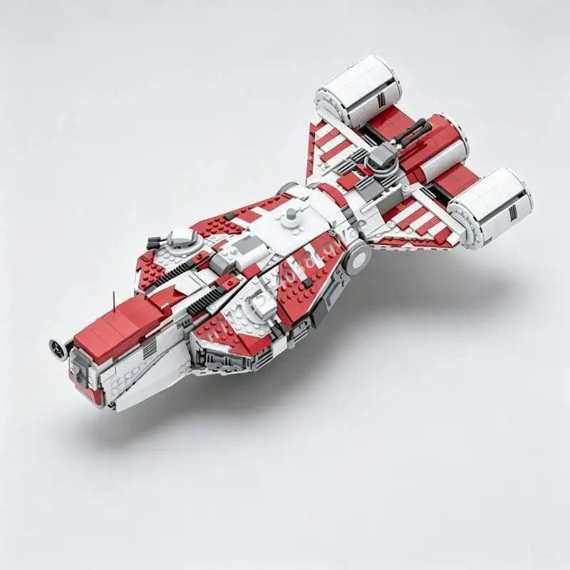 1152PCS Interstellar Consular Class Frigate MOC Sci Fi Space Cruiser Battleship Model DIY Assembly Building Blocks Display Toy