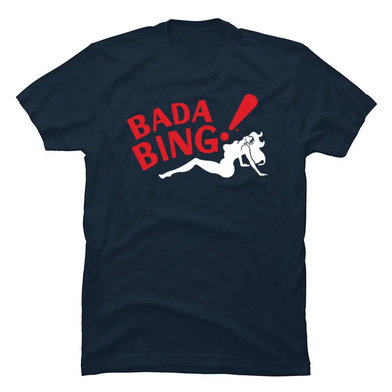 Bada Bing Girl Pinup Tshirts Vampire Buffy O-Neck Top T-shirts Leisure Summer Tops Shirt For Men Gift 100% Cotton Street Tees