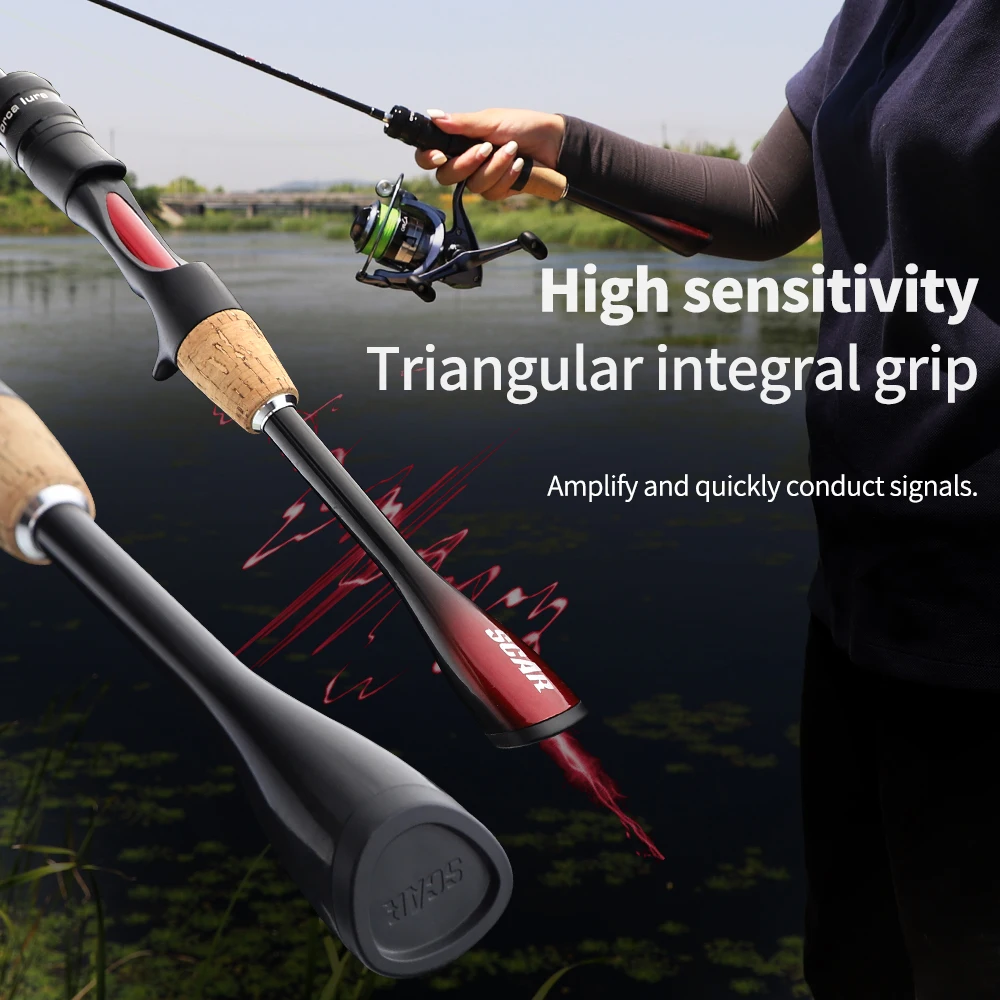 FISHINGFANS لينة الصلبة تلميح 1-5 جرام عمل سريع خفيفة UL تلميح الكربون الصب الغزل الصيد رود القطب