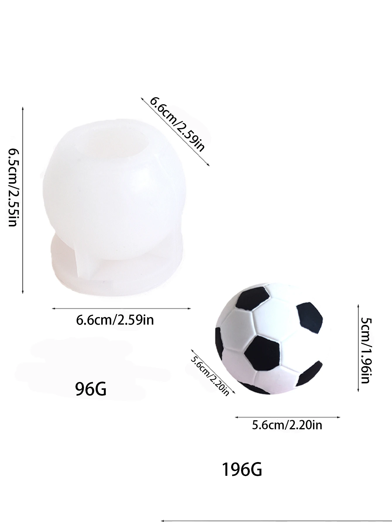 Football Silicone Mold Basketball Sugar Cake Decoration Tools Candy Resin Clay Chocolate