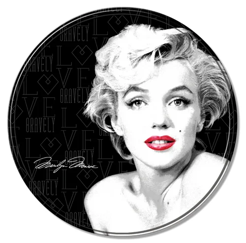 Marilyn Monroe Round Tin Metal Aluminum Sign Man Cave Garage Decor 11.75\