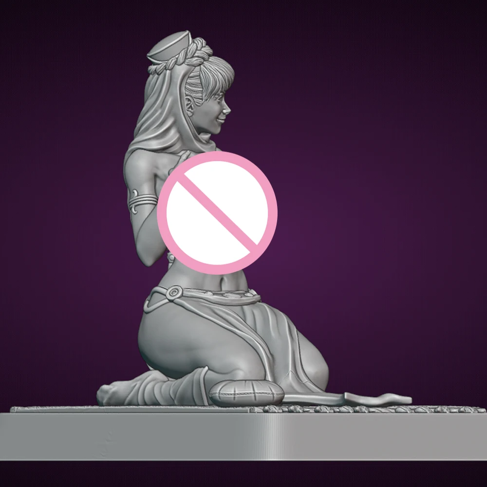 الرقيق فتاة جيني الراتنج أطقم منمذجة ثلاثية الأبعاد الطباعة دمية 1/24 المفكك الراتنج الشكل تمثال أطقم غير مصبوغ لعبة Gk اللعب مجموعة #3