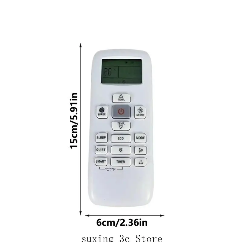 E8BE Air Condicionador Controle remoto LCD Uso condicionamento para 370 RCH-RUY-0