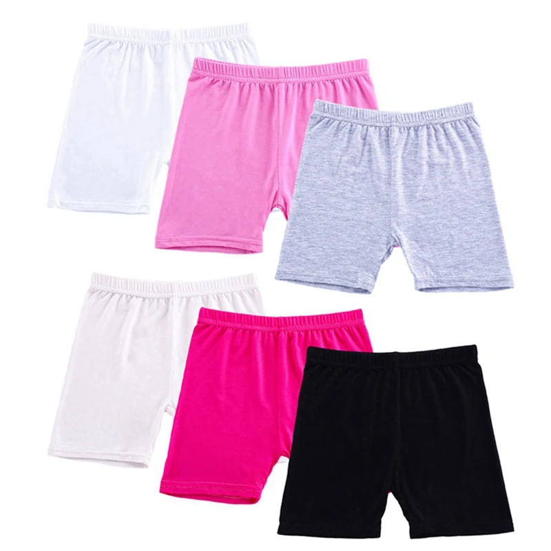 6Pcs Summer Kids Girls Shorts Cotton Safety Pant Underwear Girls Briefs Short Beach Pants Kids Girls Short Leggings For 2-10Y