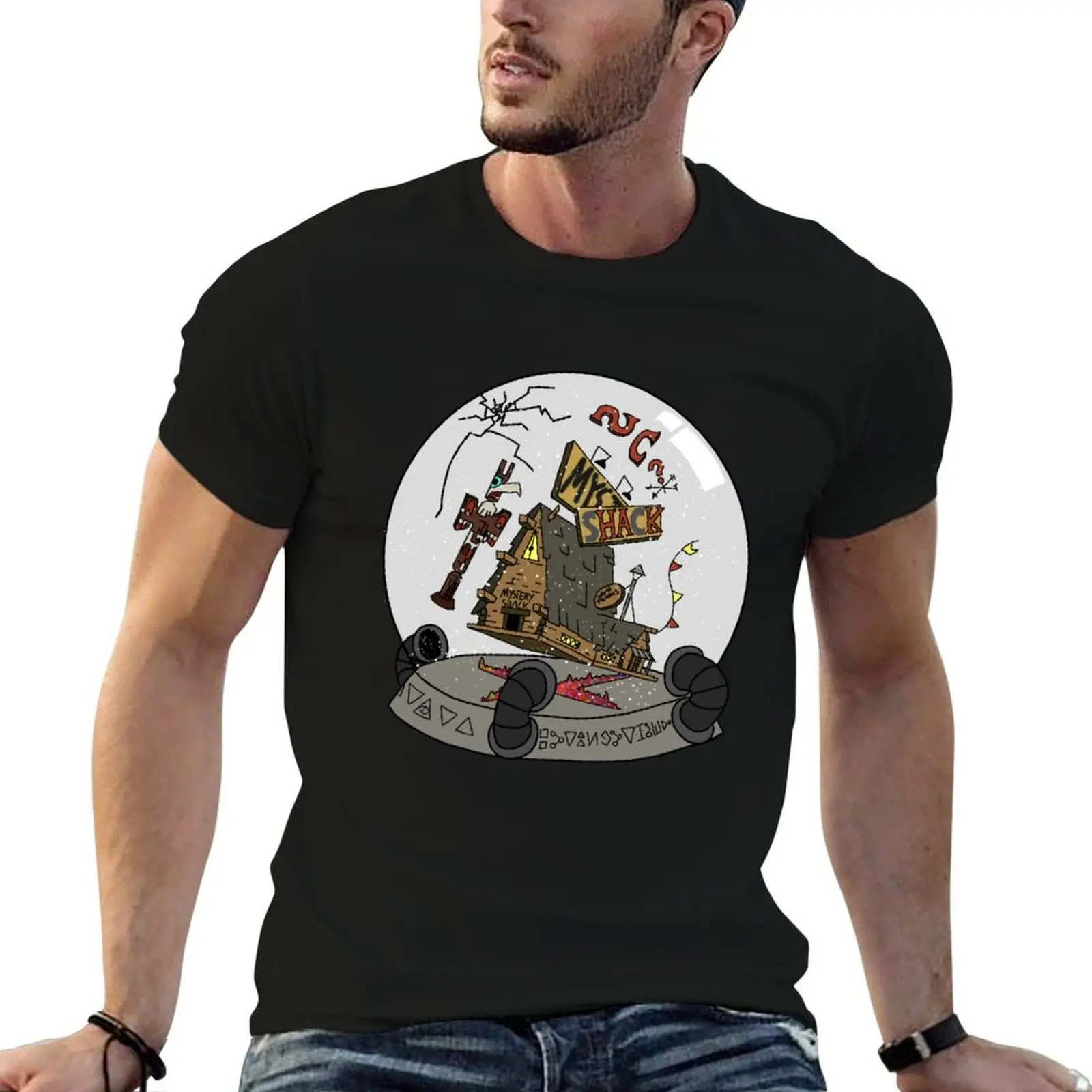 Mystery Shack Snow Globe T-Shirt t shirt for man t shirts for man graphic tees man t shirts for men T-shirt