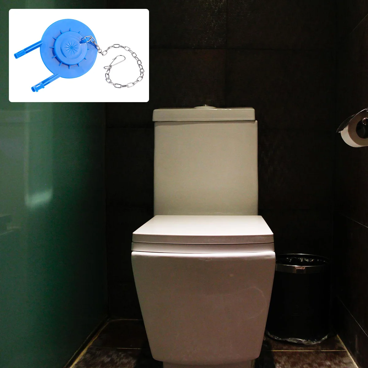 

Toilet Flapper Durable Replacement Toilet Tank Valve Leak Proof for Indoor Bathroom Efficient Water Saving Accessory