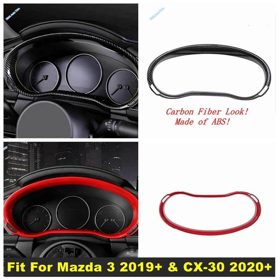 

Car Instrument Display Meter Decor Speedometer Gauge Cover Trim For Mazda 3 2019 - 2023 & CX-30 2020 - 2024 Interior Accessories