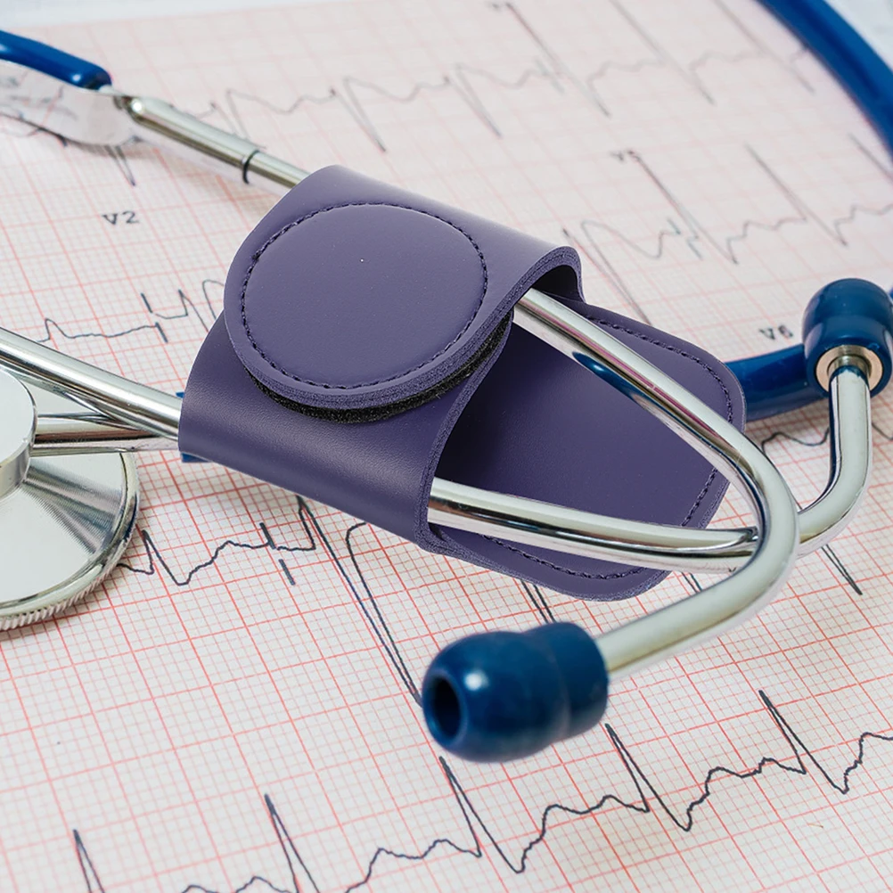 

2 pcs Stethoscope Clip Portable Stethoscope Holder For Doctor Lightweight PU Case for Doctor Nurse Storage Tool Belt