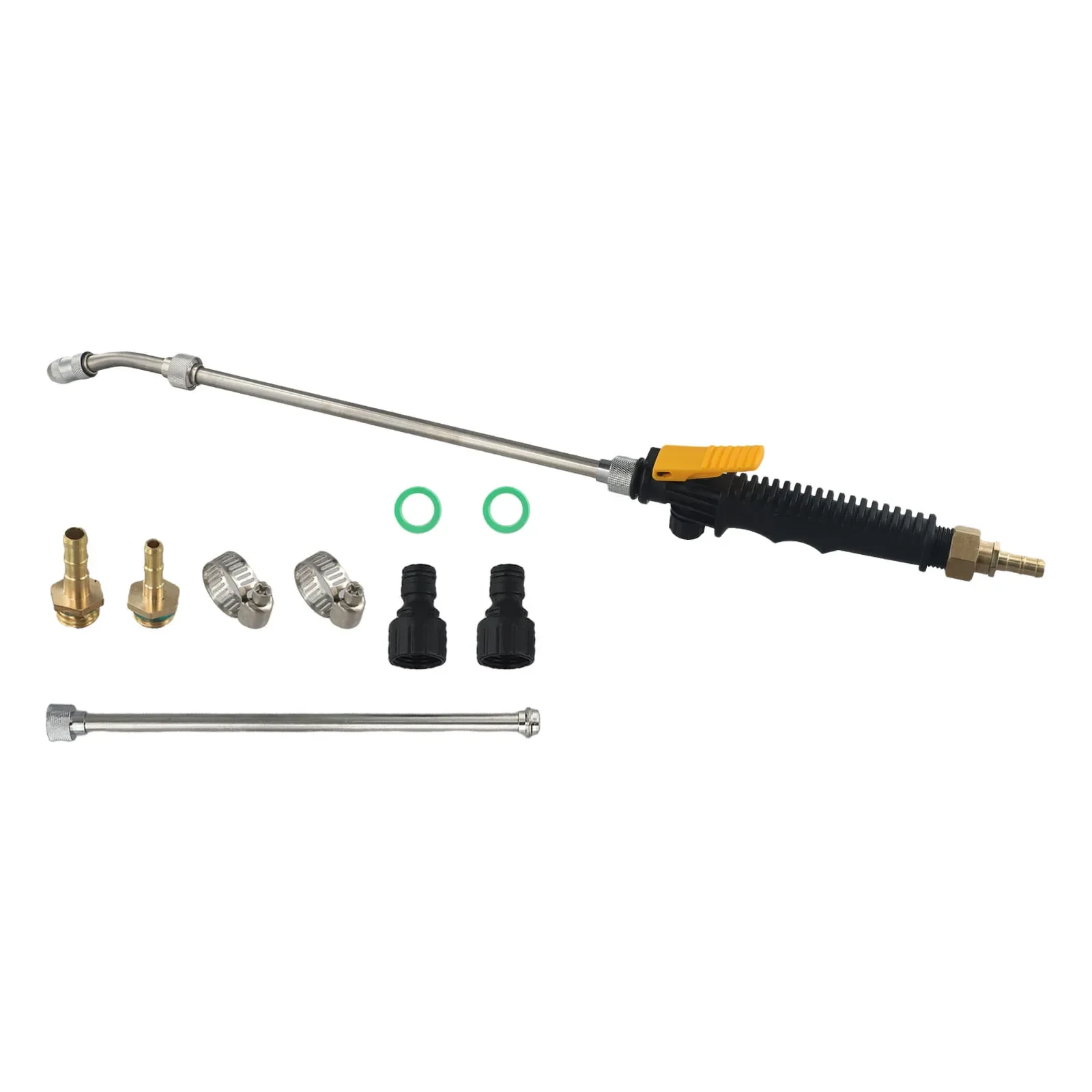 Stainless Steel Adjustable Wand for Garden Spraying Compatible with 3/8 and 1/4 Hoses for Ultimate Flexibility
