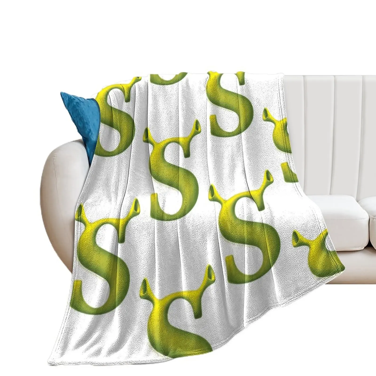 

Shrek Initial Throw Blanket Loose Summer Flannels Blankets