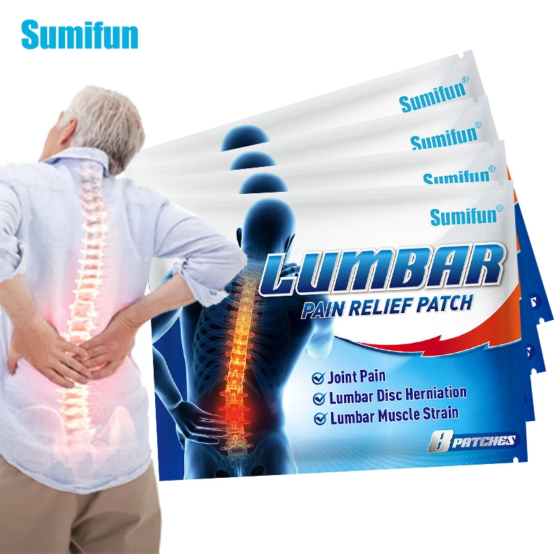 16/32pcs Sumifun Lumbar Analgesic Medical Plaster Natural Herbal Waist Back Pain Relief Patch Cervial Joints Treatment Stickers