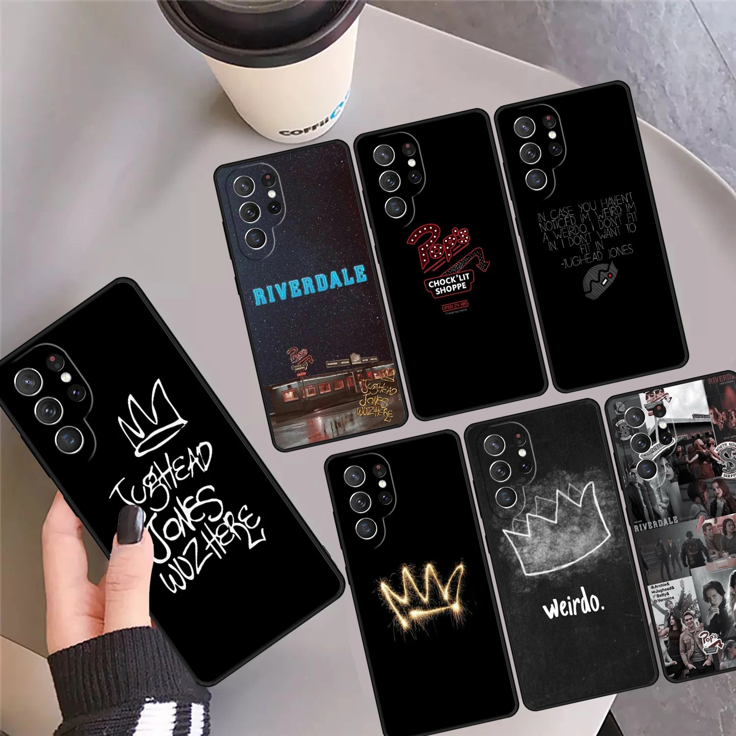 RIVERDALE JUGHEAD JONES WUZ HERE Phone Case Cover For Samsung Galaxy S24 Ultra 23 S22 Plus S21 FE S20 S8 S9 S10 Note 10 Pro 20