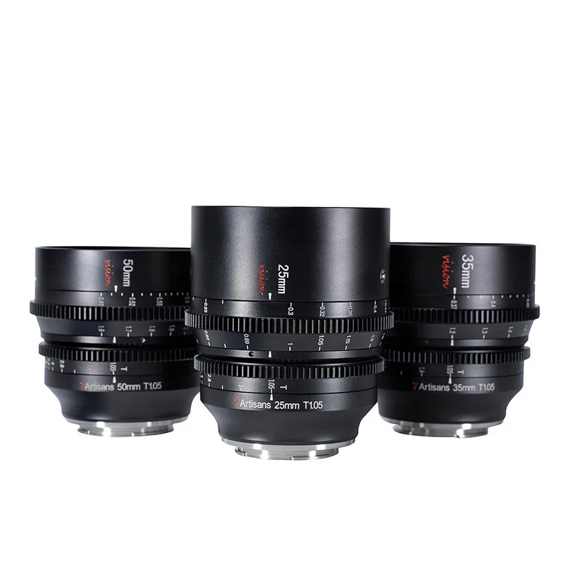 Cinematic lens 25/35/50 mm T1.05 for Sony Panasonic S5 GH Fuji