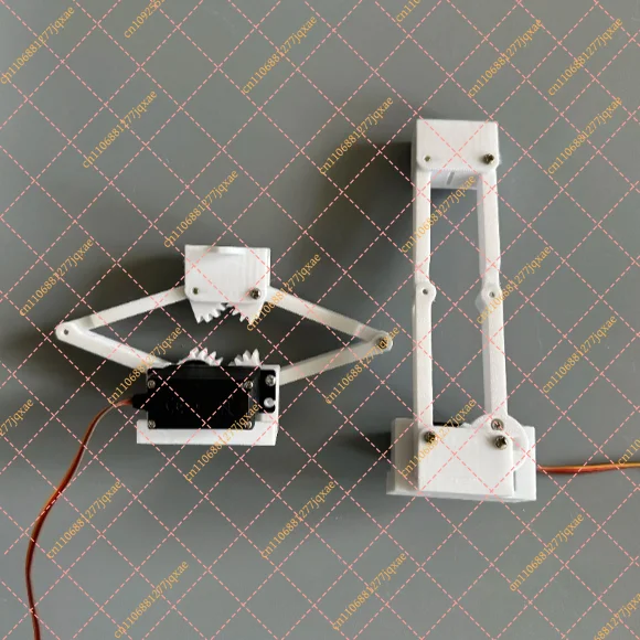 3D Printed Linear Actuator Kit with MG996R Servo, 9cm Stroke Electric Push Rod for Robotics