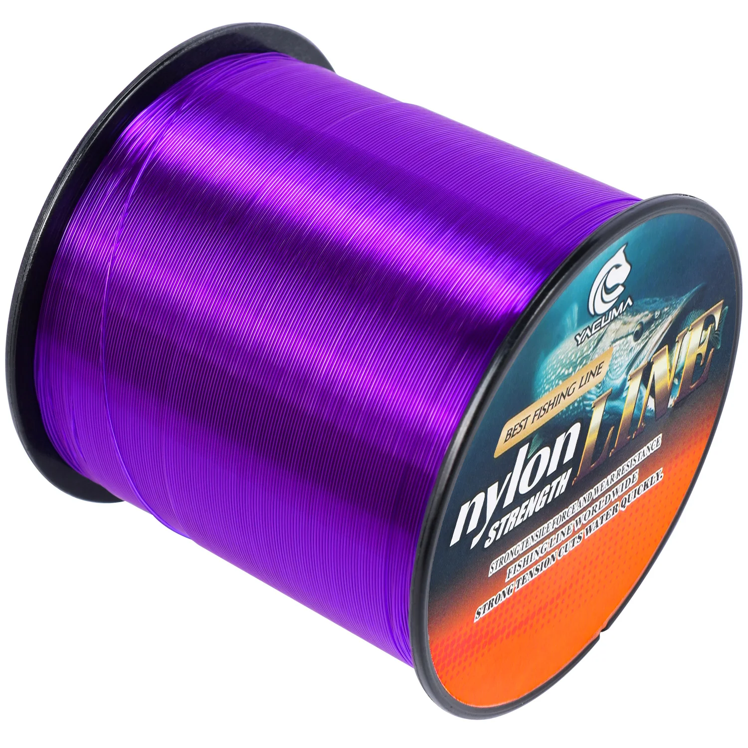 YACUMA 300M/500M Starke Nylon-Monofilament-Angelschnur, glatt und mit geringer Dehnung, für Süßwasser- und Salzwasser-Angelzubehör – Detail 12
