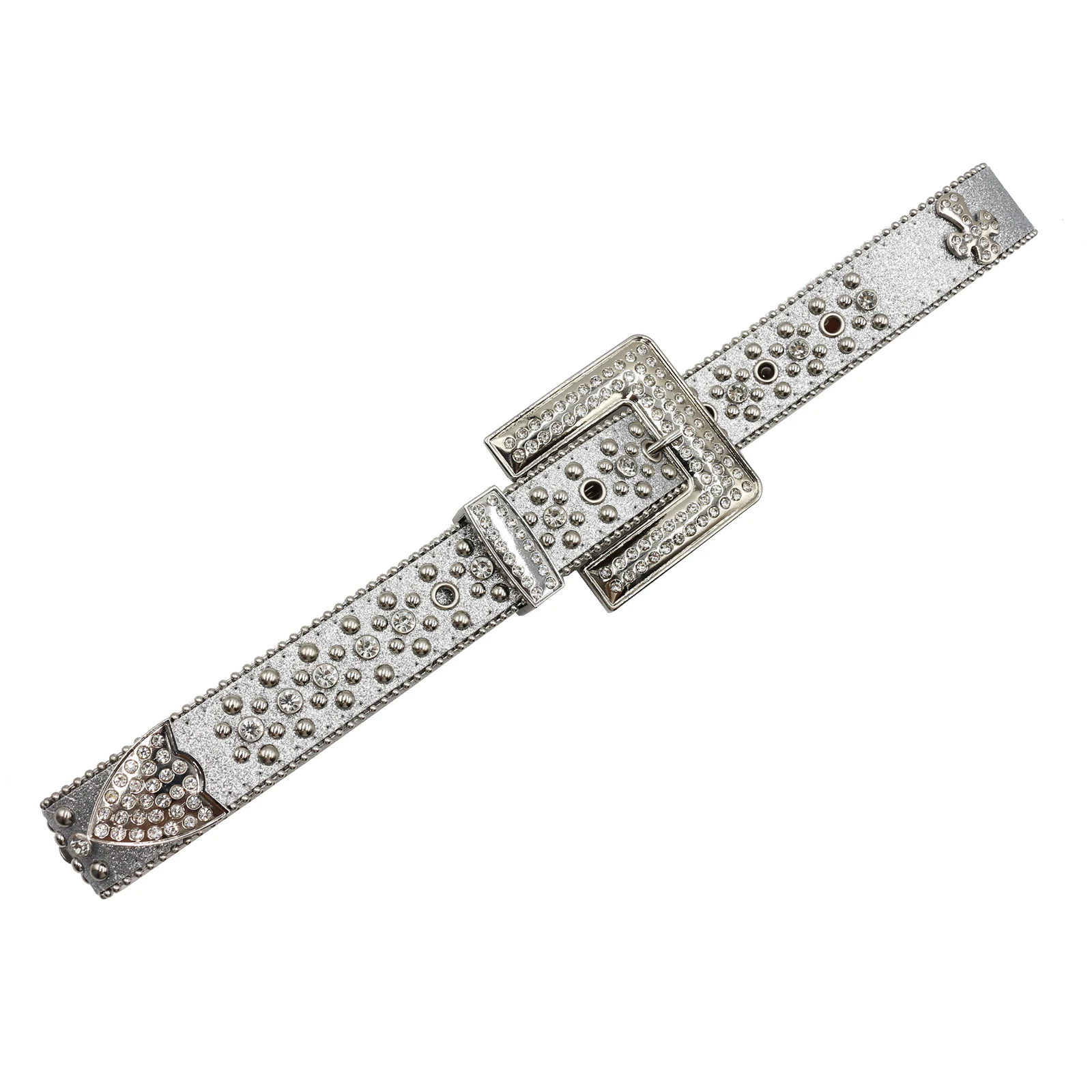 Sparkle Designer bb Diamond Belt Crystal Leather Belt For Jeans Pants Women Men Western Rhinestone Belt Y2K