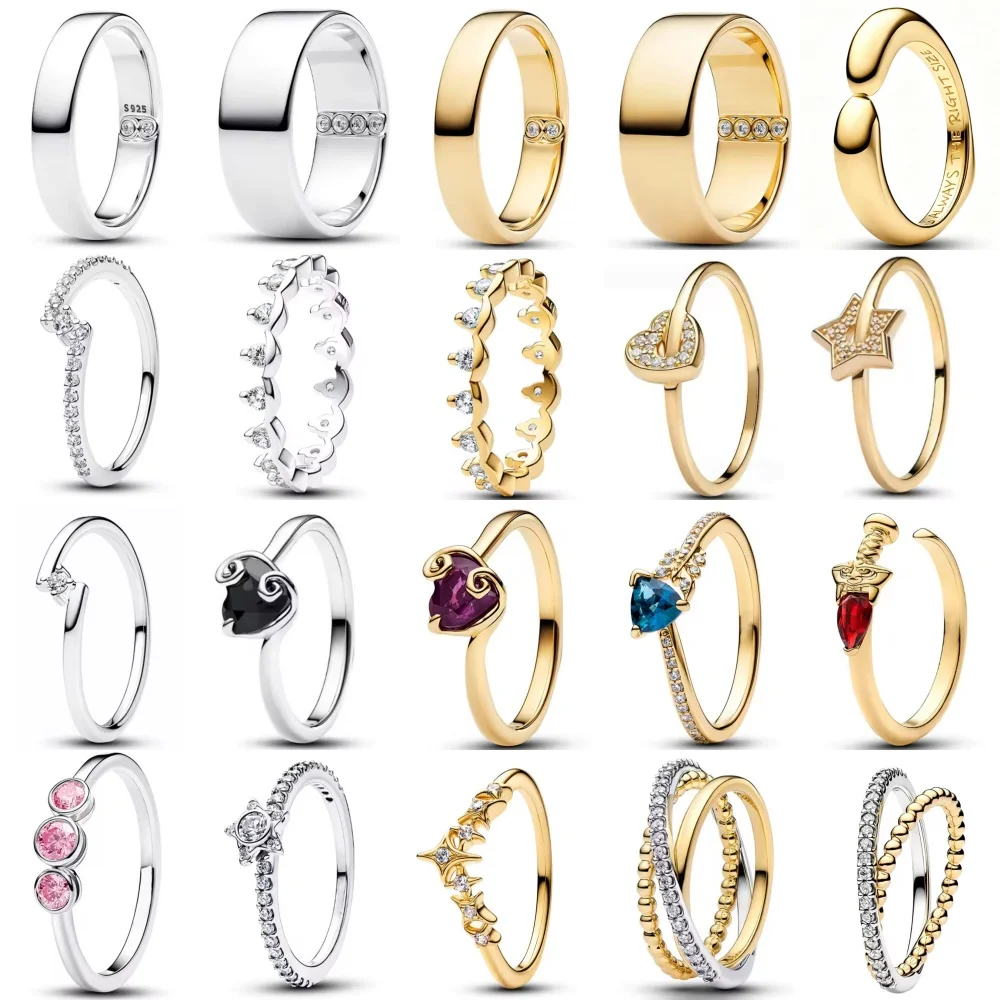 New Hot Selling 925 Silver,Heart-Shaped,Pentagonal,Simple Ring Suitable For Women's Weddings,Exquisite Jewelry For Daily Wear