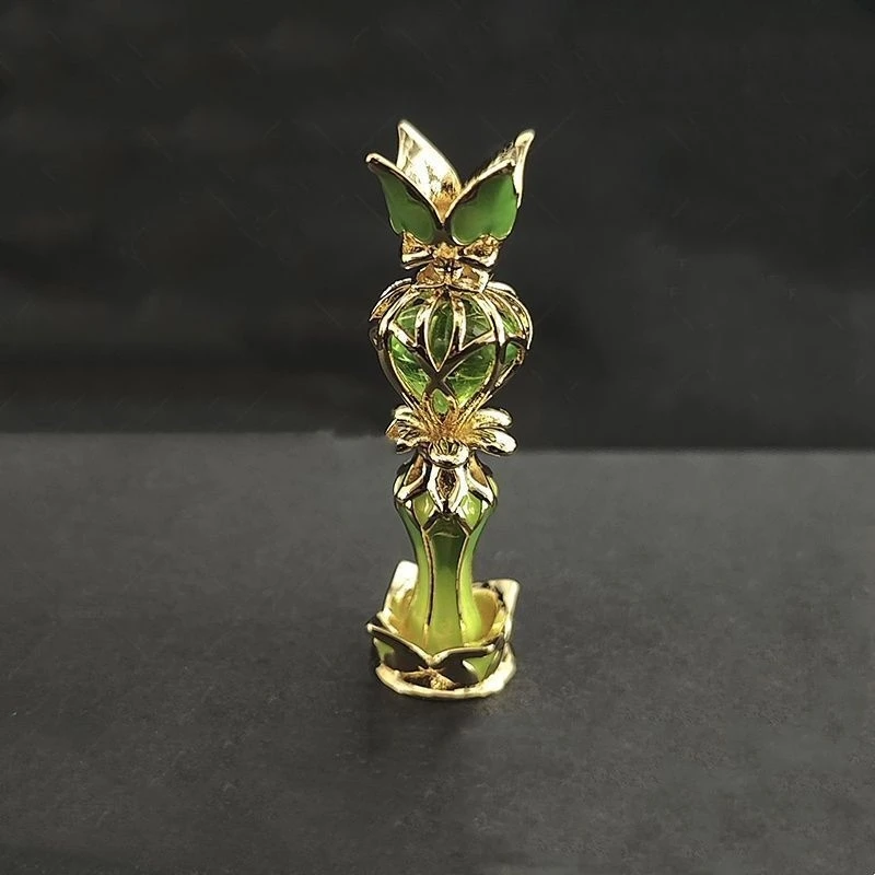 Genshin Impact Sumeru Dendro Element Statue Green Crystal Resin Ornament Fantasy Game Desk Decoration Collection Figure Gift