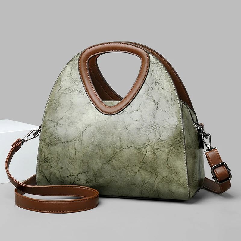 New handbag, European and American retro fashion, large-capacity shoulder and crossbody bag