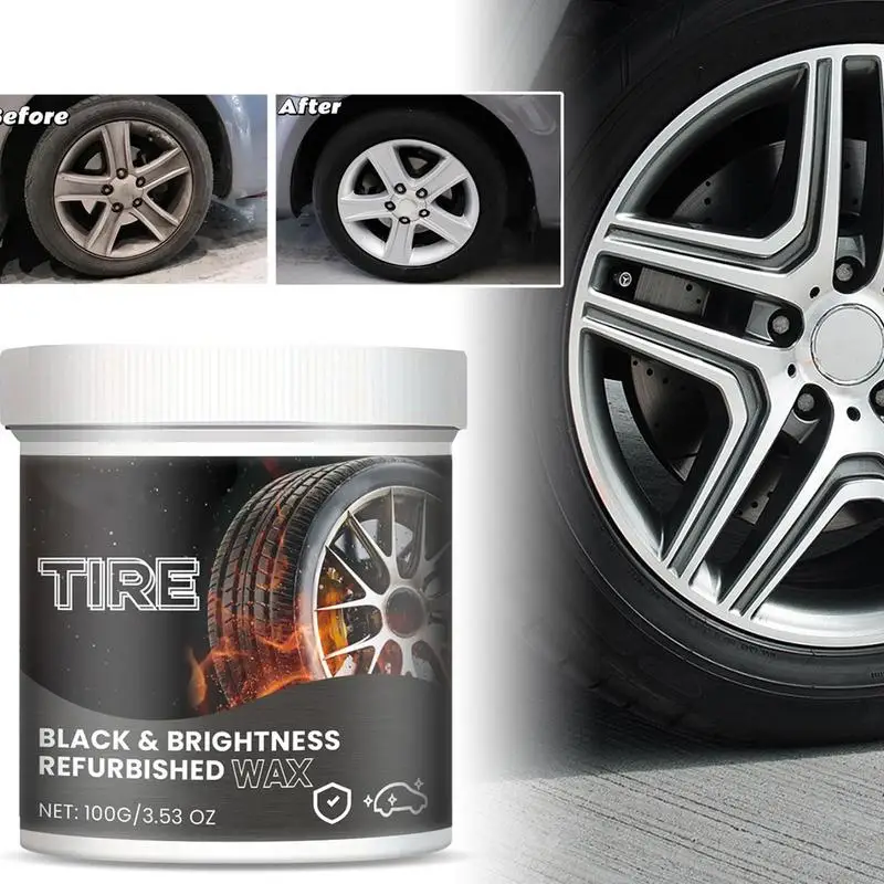 

Tire Shine Cream Auto Tire Polishing Coating Cream Rust-Proof Formula Tire Retreader For SUVs Sedans RVs Small Cars Trucks