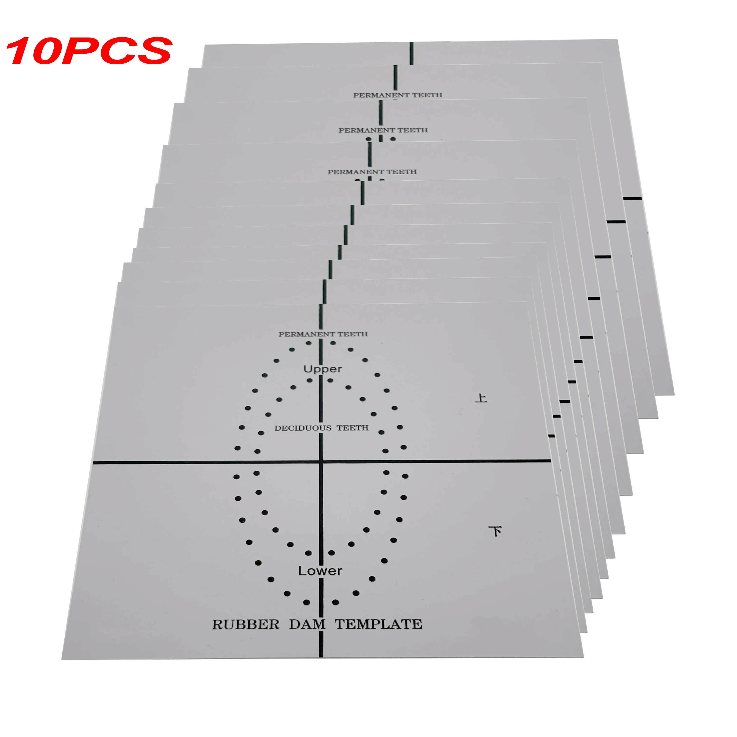 Dental Rubber Dam Punch Hole Positioning Board Barrier Template Dental Lab Instrument Tool