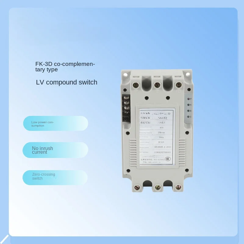 

AFK-3D/45A ~ 110a Common Complementary Low-Voltage Composite Switch Zero-Crossing Switching without Inrush Current