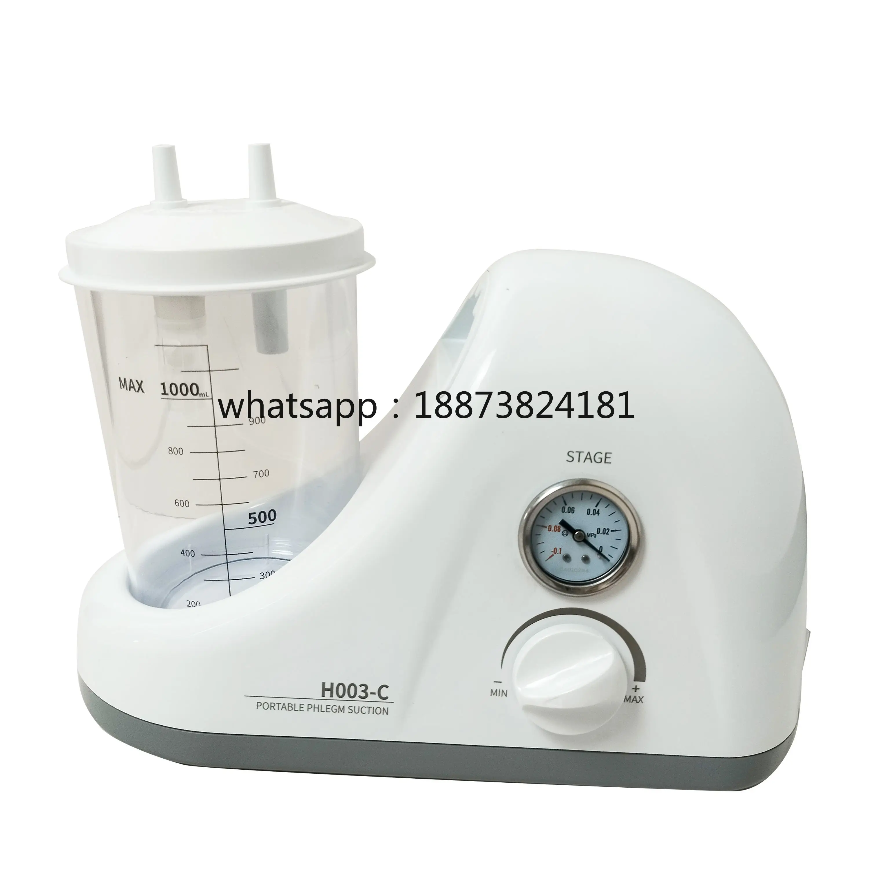 Medical Surgical Apparatus Oil Free Aspirator Unit Single Bottle Adjustable High Flow Rate Electric  fast shipping