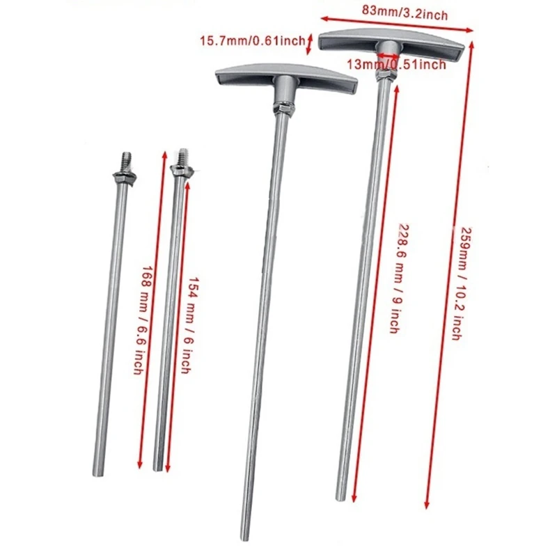 The New2sets RV Waste Valve Handle Replacement RV Waste Valve Tube Extension Kit Tank Valve Handle RV Dump Valve Handle