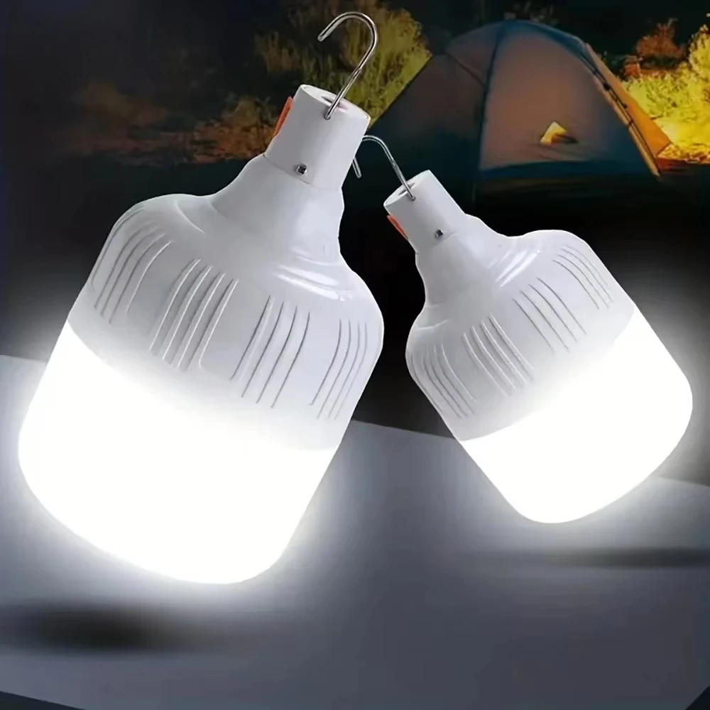 4800mAh Portable Powerful USB Rechargeable LED Bulbs Outdoor Emergency Energy-saving Light Bulb for Camping Fishing BBQ Lighting