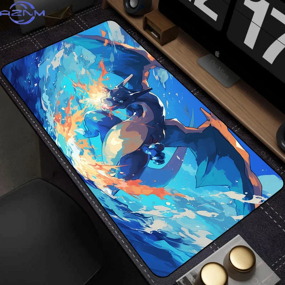 Pokemon Color Splash Gaming Desk Mat XXL, Big Computer Mouse Pad, Non-slip Rubber Keyboard Mat, Vibrant Anime Table Pad for Game