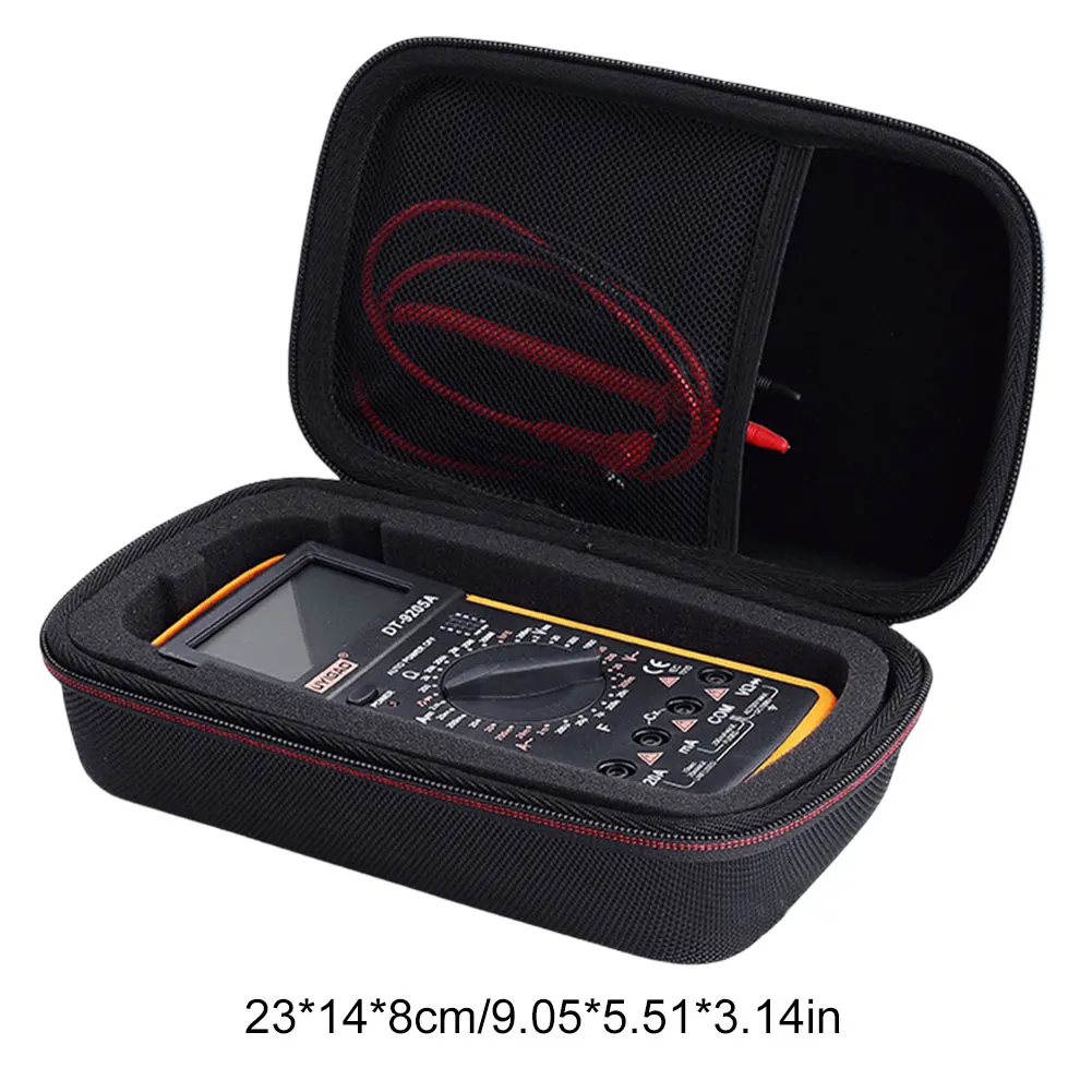 Digital Multimeter Bag with Mesh EVA Storage Case Waterproof Protective Box Convenient Multimeter Bag for Fluke F117C F17B F115C