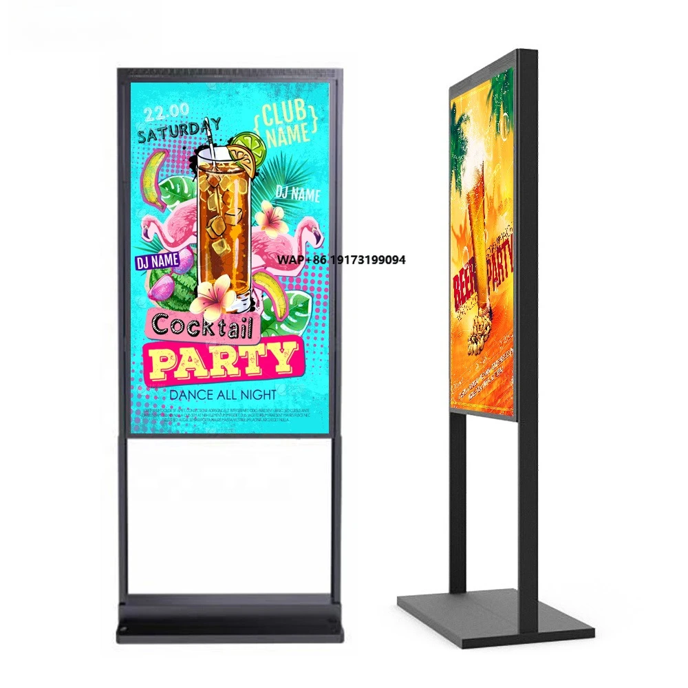 4000nits Window Advertising Display 4K LCD Digital Signage Sunlight Readable Storefront Advertising Board for Retail Shop