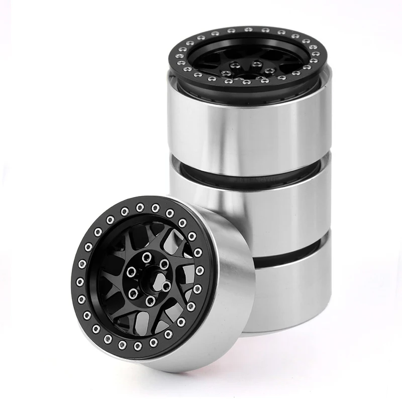 RC 자동차 2.2인치 합금 휠 허브 1:10 클라이밍 카 타이어 SCX10 TRX-4 범용 타입 휠 허브