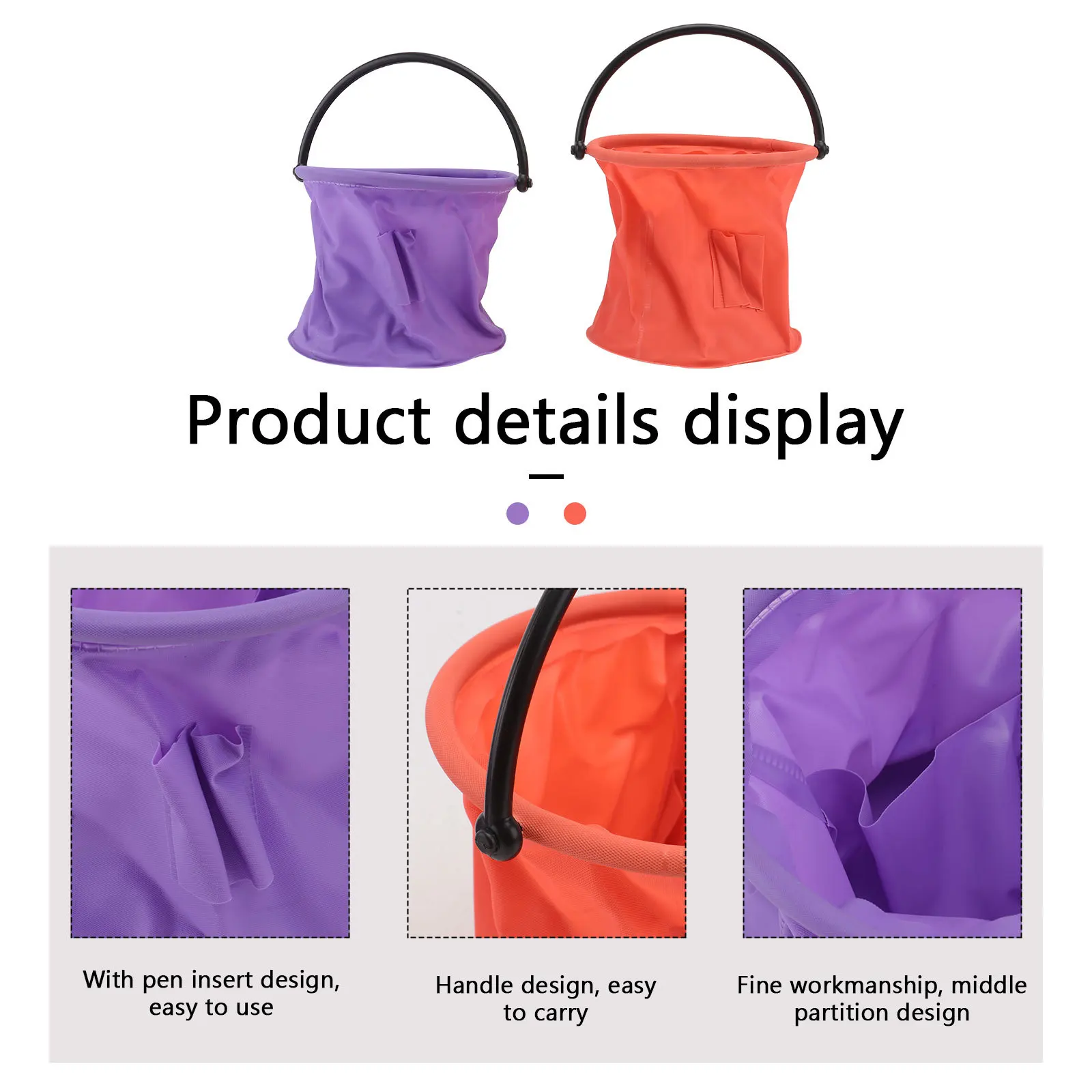 Cubo de limpieza de cepillos de plástico de gran capacidad, 2 uds., naranja, morado, regalo Ideal para artistas y pintores, lavabo de pinceles para artistas