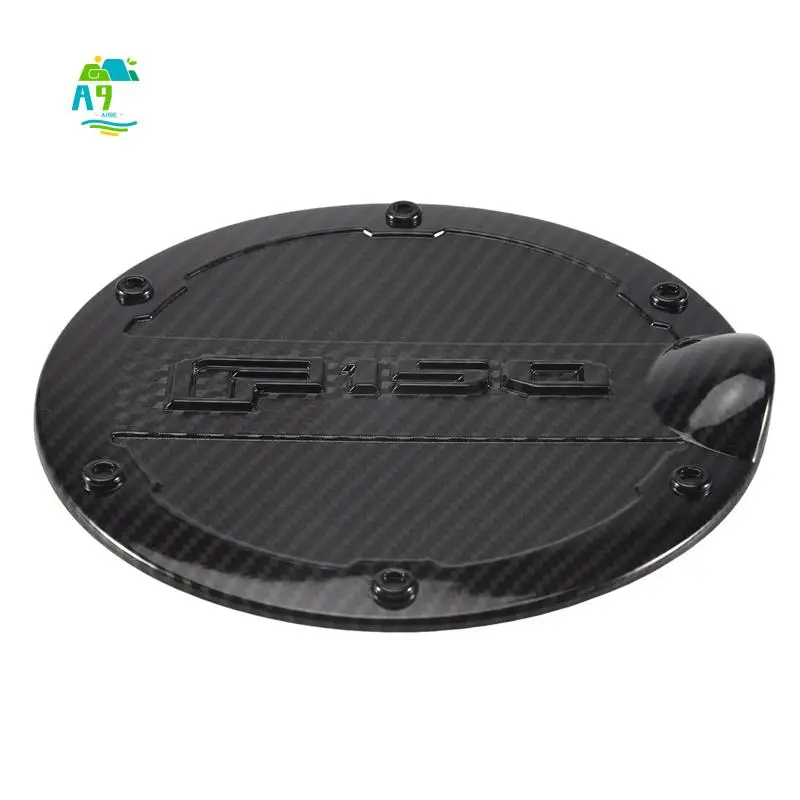 

A09E-For Ford F150 F-150 Raptor 2015-2020 Car Carbon Fiber Fuel Tank Cover Gas Door Cap Oil Door Trim Cover Fit Accessories