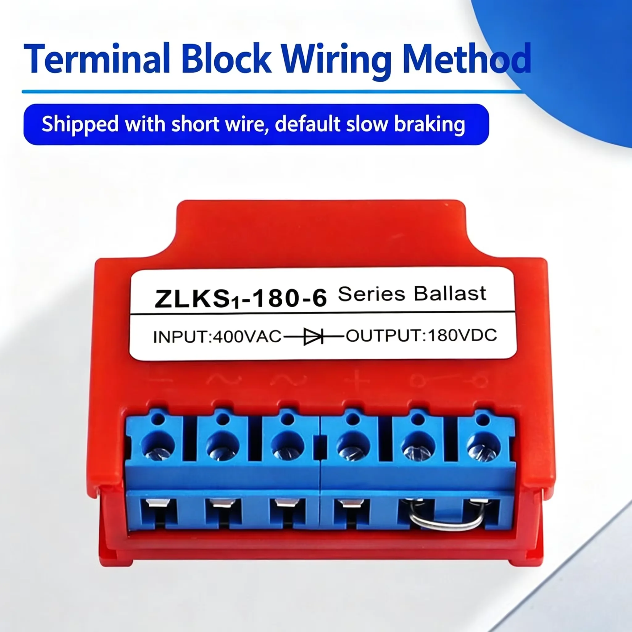 ZLKS1-180-6 Brake Rectifier 400VAC to 180VDC Motor Brake Rectifier Module