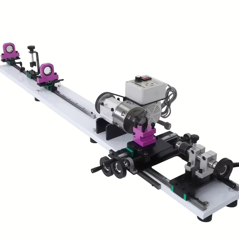 Pool Cue Repair Lathe Machine Brushless Motor Manual Snooker Cue Repairing Machine Casting Bed Billiard Maintenance Equipment