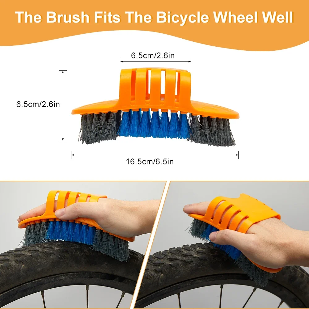 Portable Bicycle Chain Cleaner Motorcycle Road Bike Chain Clean Brush Bicycle Clean Tool Kit Cycling Chain Cleaner Maintenance