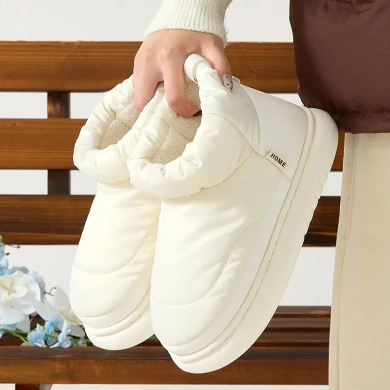 

Chunky Platform Winter Women Boots Waterproof Down Unisex Street High Top Cotton Shoes Outdoor Keep Warm Fur Light Snow Boot