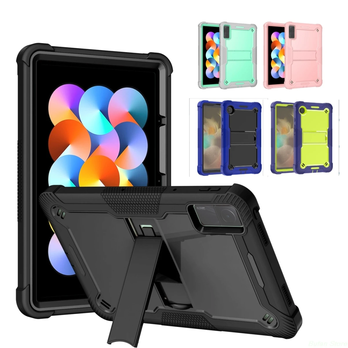 For Xiaomi Redmi Pad 10.61 inch 2022 Anti-Slip Design Built-in kickstand for lanfscape viewing 3 Layers Multi-Functional Case na