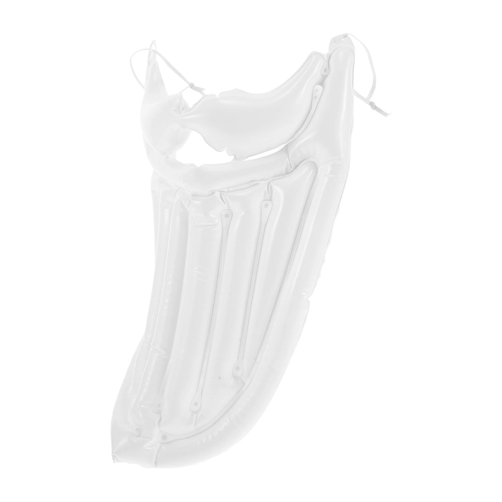 Disfraz inflable de bigote y barba blanca, Papá Noel largo realista, fiesta de Cosplay de Navidad, adultos y adolescentes, reutilizable y lavable