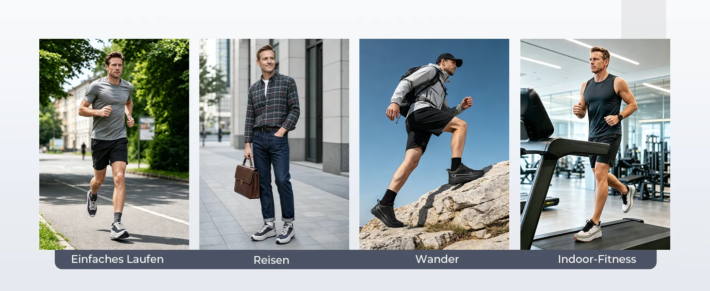 FitVille Herren Trail-Laufschuhe mit breiter Zehenpartie, lässige Sportschuhe, atmungsaktive, rutschfeste Wanderschuhe mit Dämpfung für Herren – Detail 9