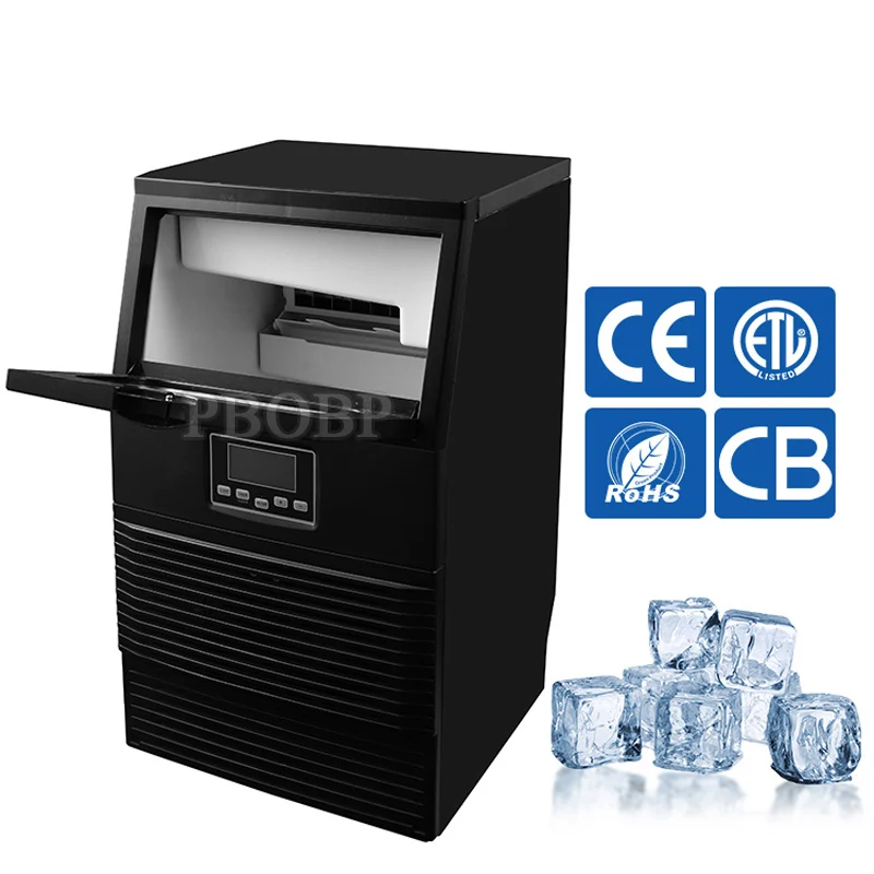 

Коммерческое кухонное оборудование: Настольный льдогенератор из нержавеющей стали, 88 фунтов/24 часа