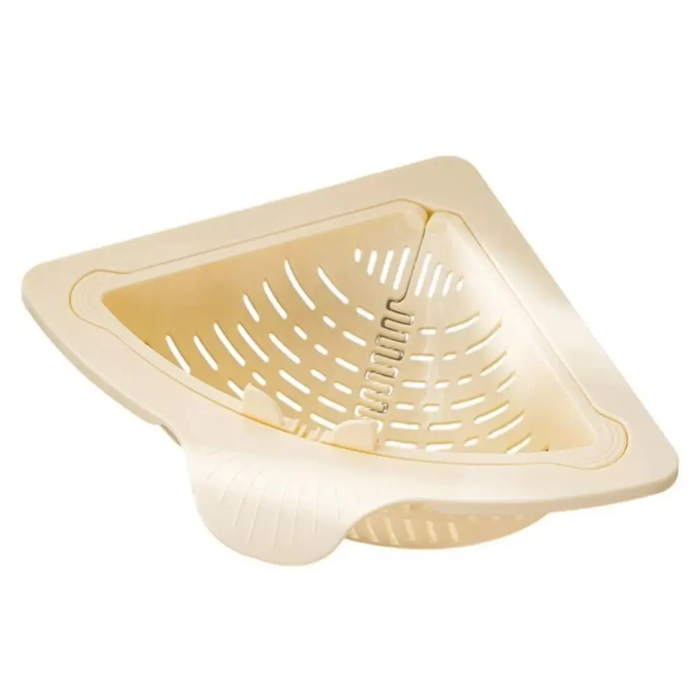 

Triangle Sink Strainer Basket Detachable One Click Automatic Dumping Filter Basket Quickly Drain Multifunctional