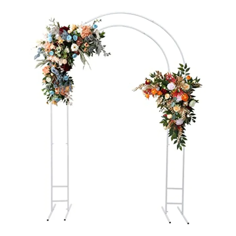 

Metal Wedding Backdrop Stand, Double Tube Arch Balloon Backdrop Stand, Garden Arbor Frame Stand for Wedding Birthday Party Even