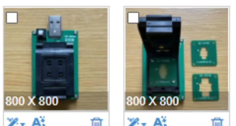 SDNAND Test Block to USB SDNAND Burner Block to USB LGA8 to USB Card Reader