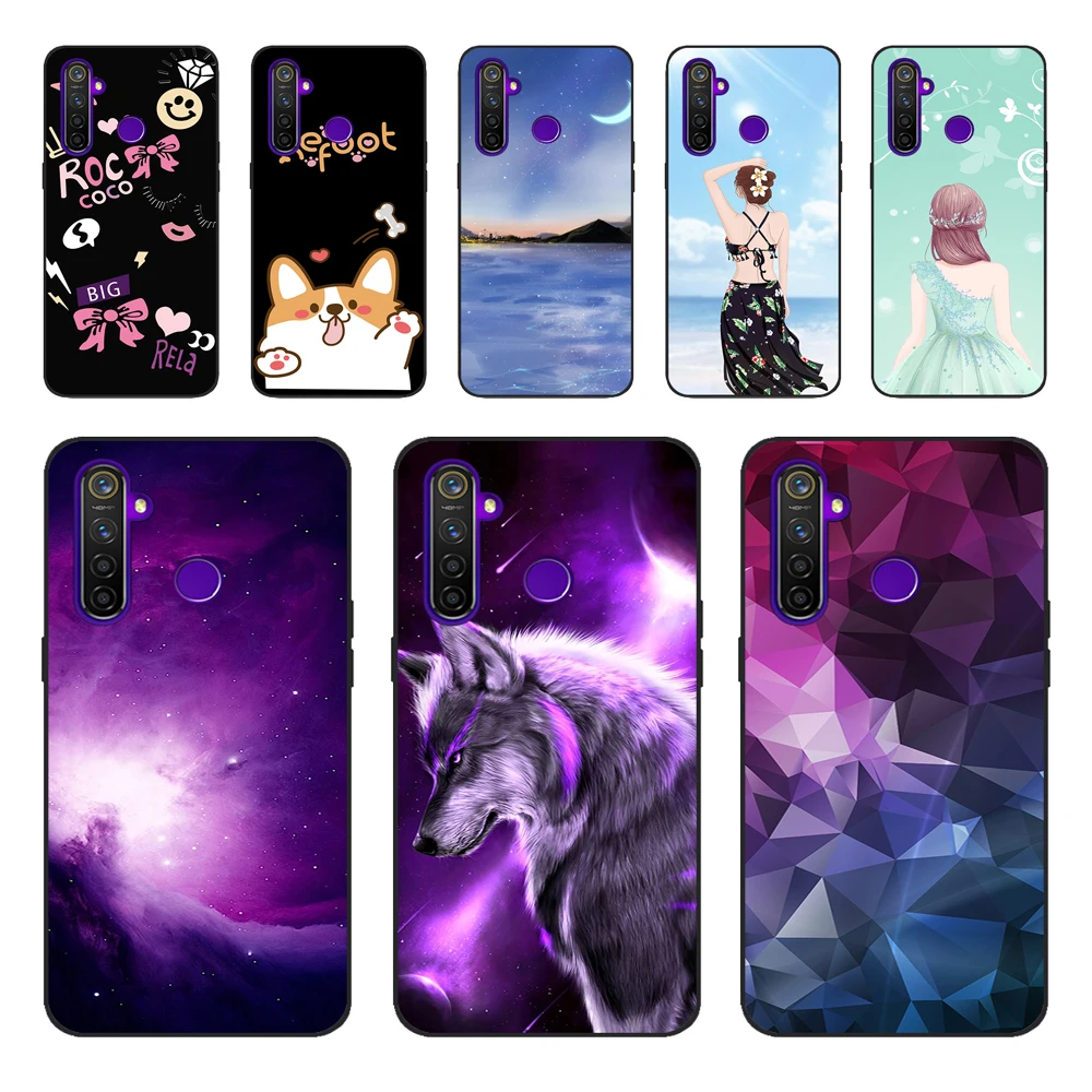 For Realme 5 Cases RMX1927 Silicon Soft Phone Cover For OPPO Realme 5 Pro RMX1971 Realme5 5Pro TPU Back Coque Capa Funda marble